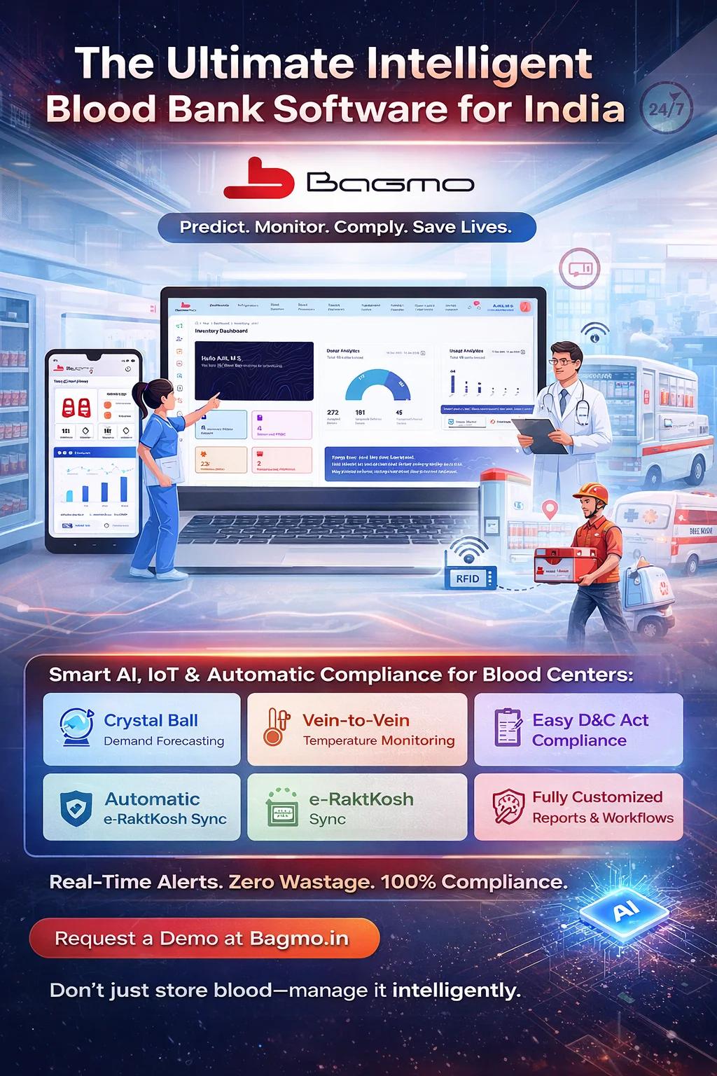 Why Bagmo is the Best Blood Bank Software: AI, Compliance, and "Vein-to-Vein" Safety